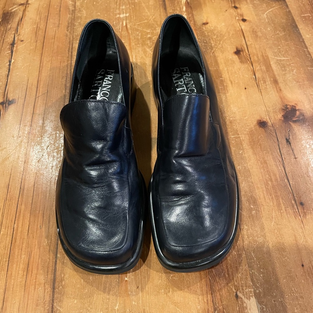 Franco Sarto leather slip on shoes